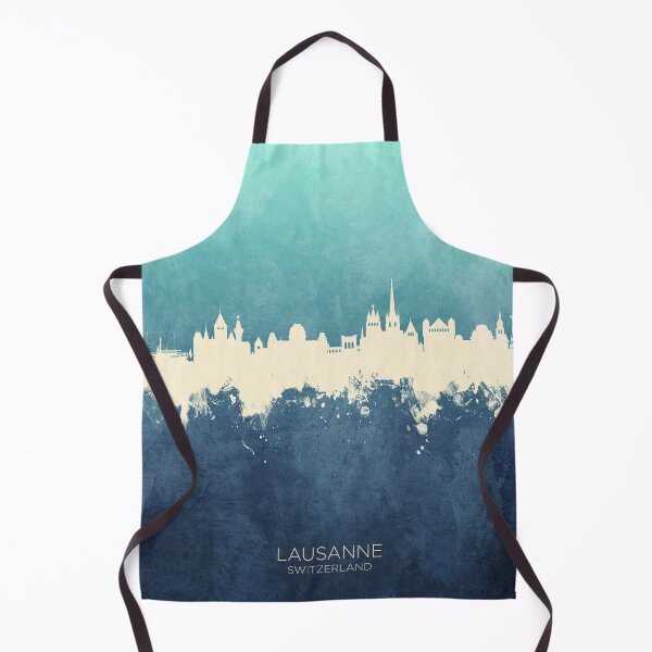 Item preview, Lausanne Switzerland Skyline designed and sold by ArtPrints.