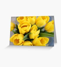 Yellow Tulips Greeting Card