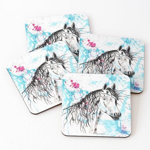Item preview, Abstract Ink - Black Arab Horse designed and sold by Michelle Wrighton.