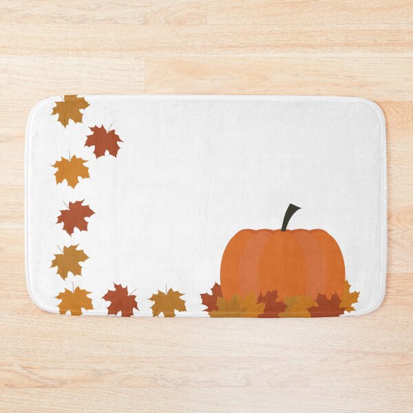 Item preview, Pumpkin and fall leaves designed and sold by sigdesign.