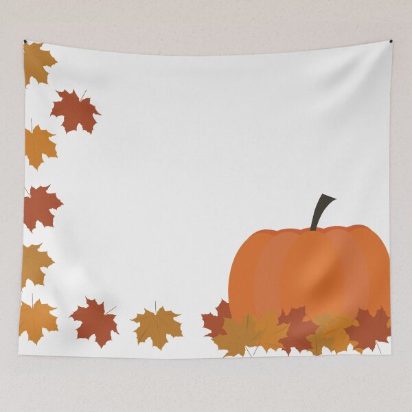 Item preview, Pumpkin and fall leaves designed and sold by sigdesign.