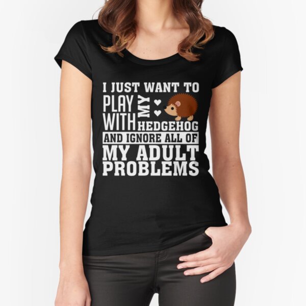 Hedgehog Fitted Scoop T-Shirt