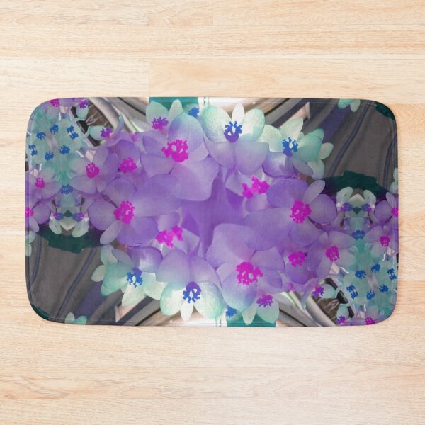 Item preview, Lilac Blue Flower Curves - Abstract Floral Art by Fluid Nature designed and sold by vmajzlik.