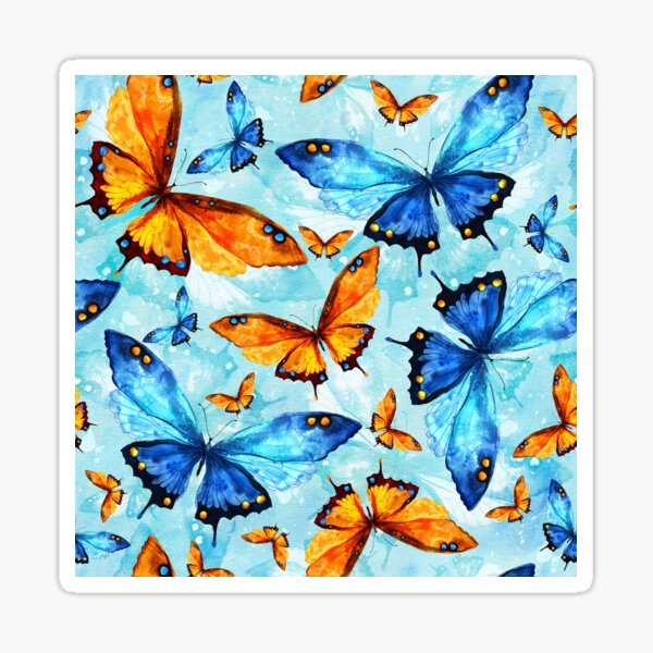 Butterflies pattern 12 Sticker