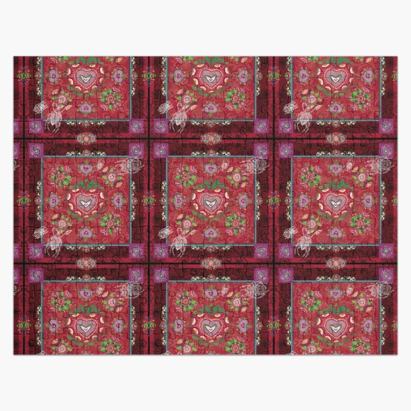 CARRE FLORAL- Ambiance Rouge Gourmand Puzzle