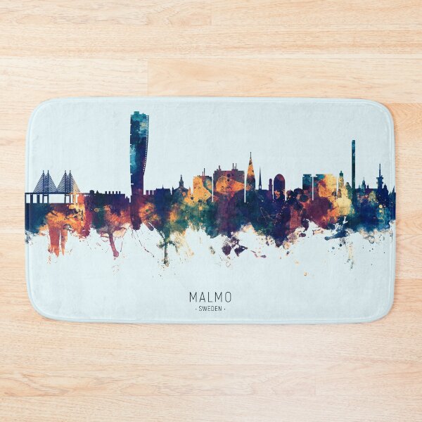 Item preview, Malmo Sweden Skyline designed and sold by ArtPrints.