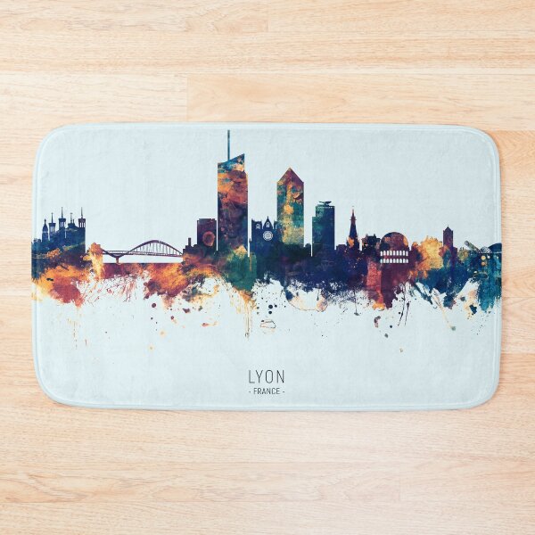 Item preview, Lyon France Skyline designed and sold by ArtPrints.