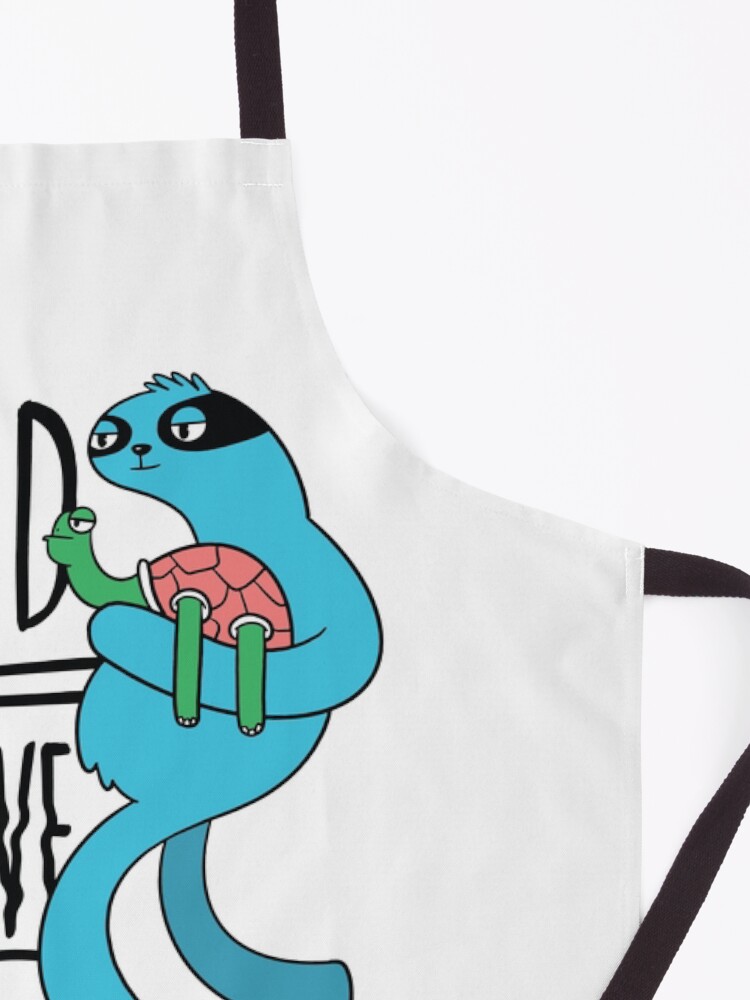 Alternate view of SPEED SLOTH QUOTE SPEED IS RELATIVE Apron