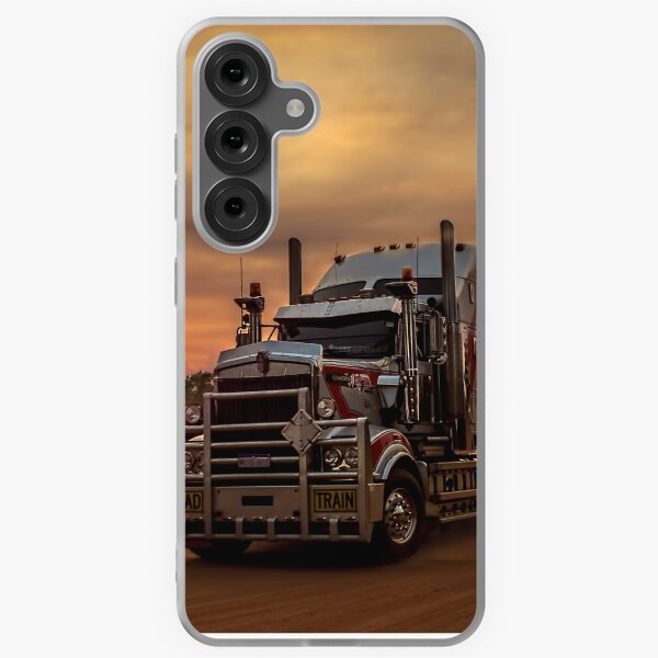 Artikel-Vorschau von Prime Mover Kenworth Truck bei Sonnenuntergang, designt und verkauft von JuliaKHarwood.