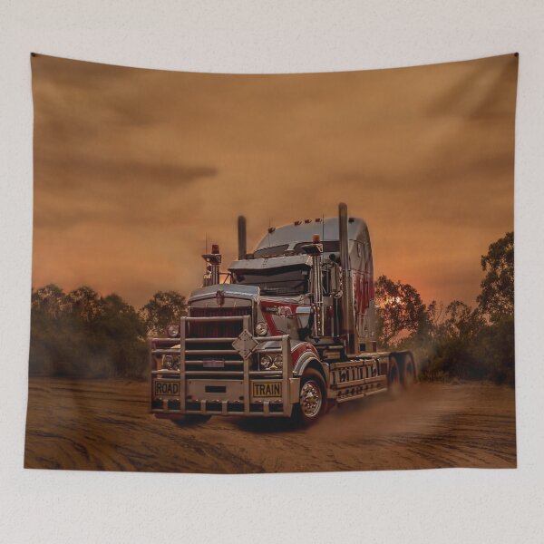 Item preview, Prime Mover Kenworth truck at Sunset designed and sold by JuliaKHarwood.
