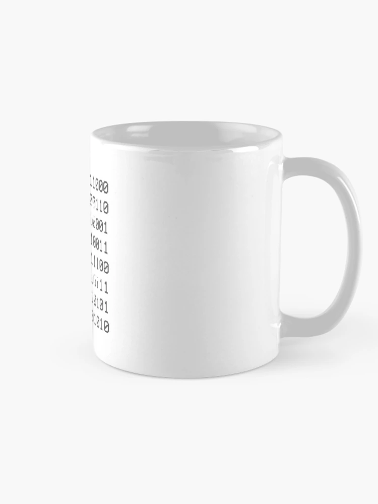 Thumbnail 3 of 6, Coffee Mug, Data binary code hacker programmer designed and sold by RJ-Art.