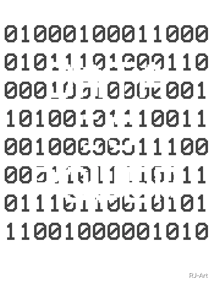 Thumbnail 4 of 4, Boxy T-Shirt, Data binary code hacker programmer designed and sold by RJ-Art.