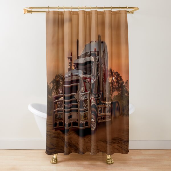 Prime Mover Kenworth truck at Sunset Shower Curtain