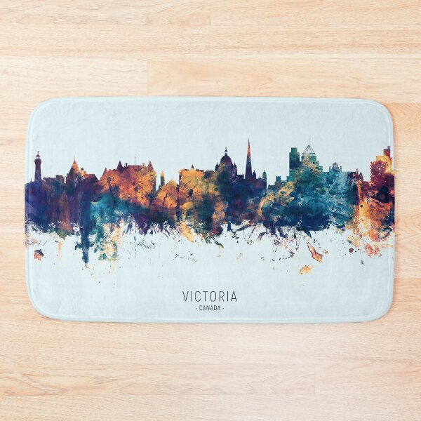 Artikelvorschau, Victoria Canada Skyline entworfen und verkauft von ArtPrints.