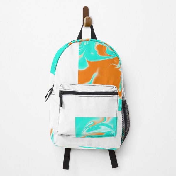 Item preview, Blue orange marble designed and sold by stickerbygracie.