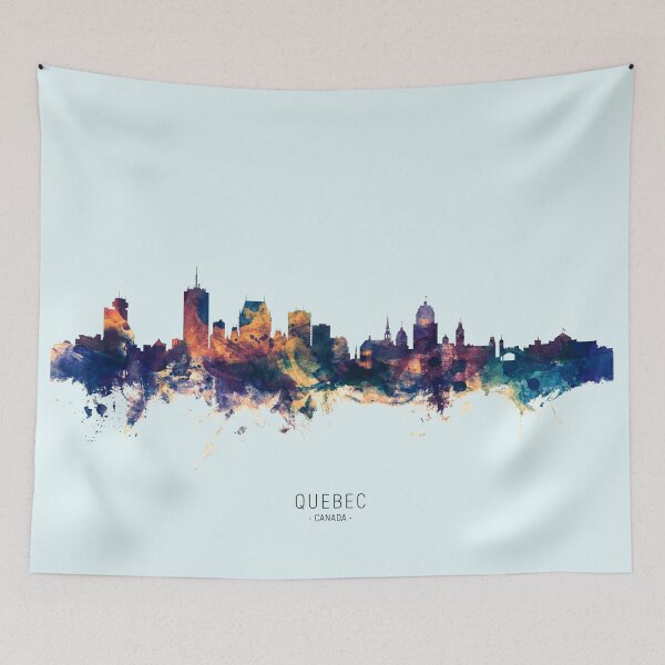 Item preview, Quebec Canada Skyline designed and sold by ArtPrints.