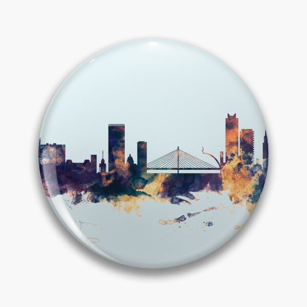 Item preview, Liege Belgium Skyline designed and sold by ArtPrints.