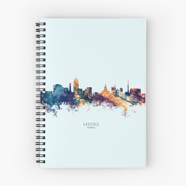 Item preview, Lansing Michigan Skyline designed and sold by ArtPrints.