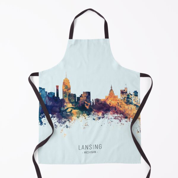 Item preview, Lansing Michigan Skyline designed and sold by ArtPrints.