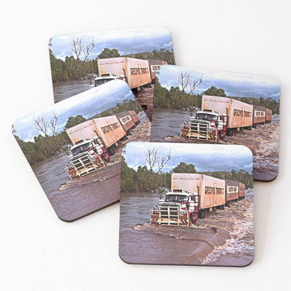 Item preview, Truck crossing Ord River in flood designed and sold by JuliaKHarwood.