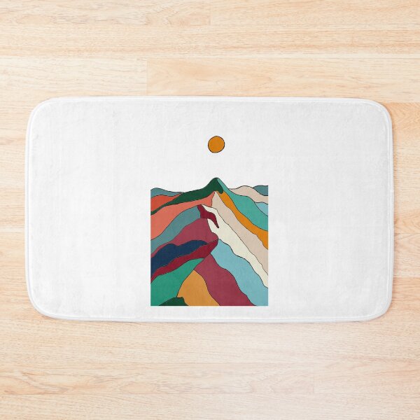 Item preview, Hills & Valleys Coloured Sketch Design designed and sold by StylishTayla.