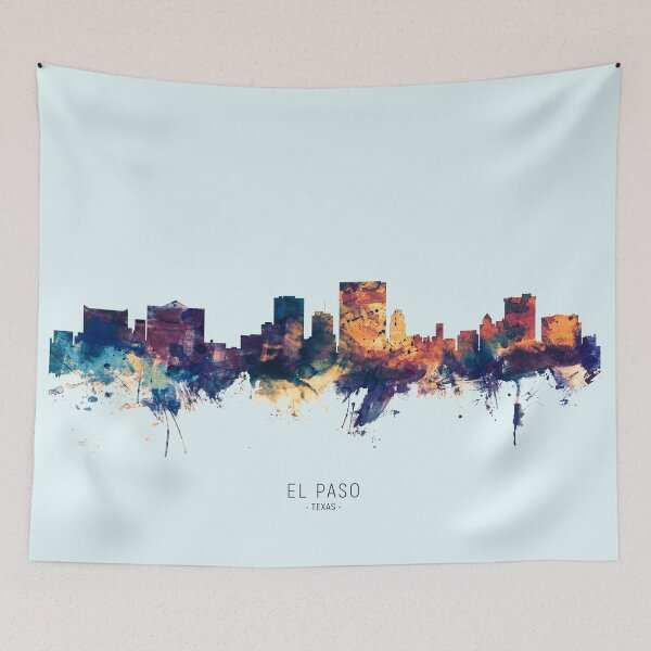 Item preview, El Paso Texas Skyline designed and sold by ArtPrints.