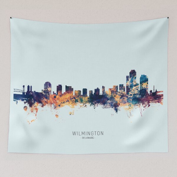 Artikelvorschau, Wilmington Delaware Skyline entworfen und verkauft von ArtPrints.