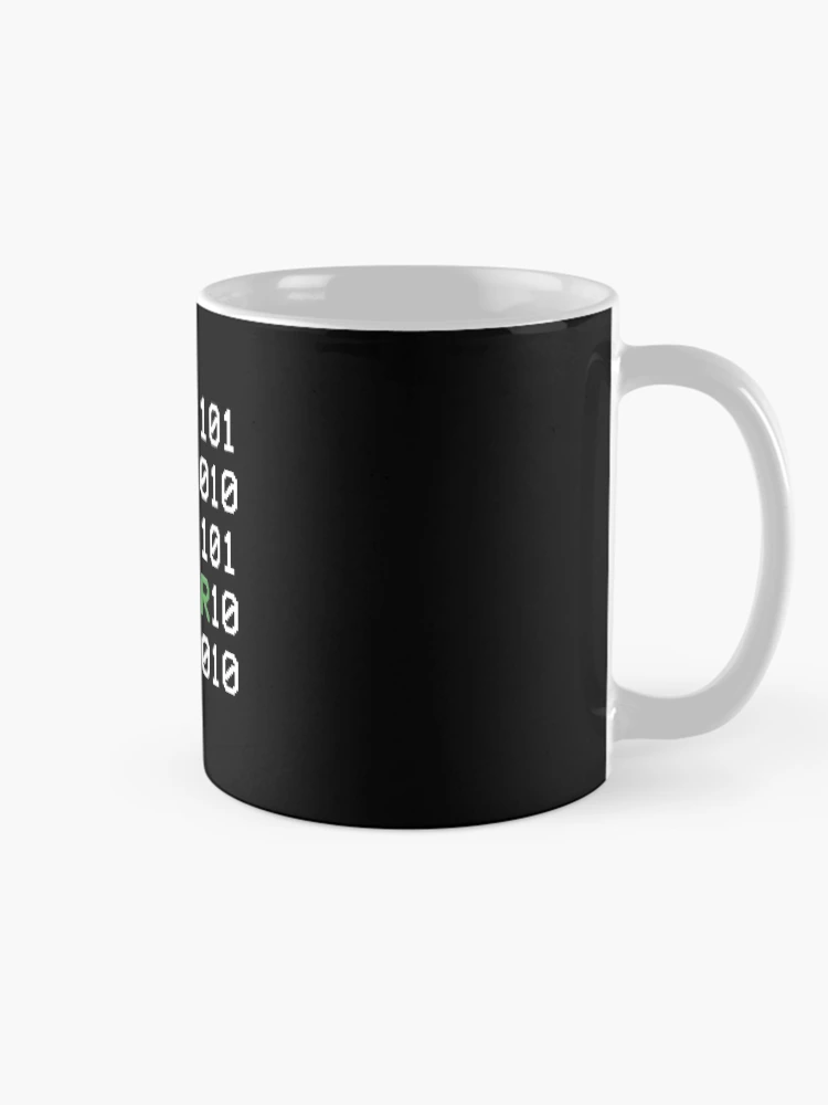 Thumbnail 3 of 6, Coffee Mug, Data binary code hacker programmer designed and sold by RJ-Art.