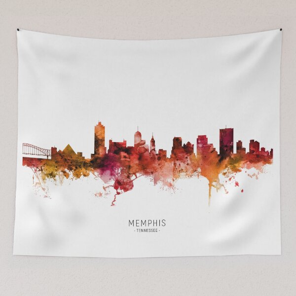 Item preview, Memphis Tennessee Skyline designed and sold by ArtPrints.