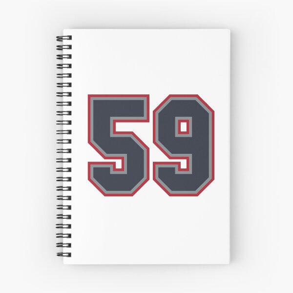 Item preview, 59 Navy Grey Red Sports Number Fifty-Nine designed and sold by HelloFromAja.