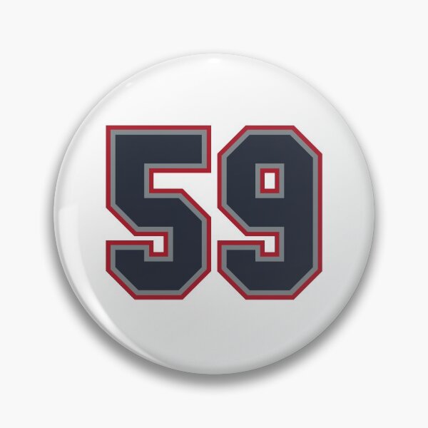 Item preview, 59 Navy Grey Red Sports Number Fifty-Nine designed and sold by HelloFromAja.