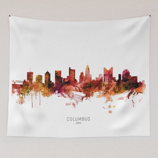 Item preview, Columbus Ohio Skyline designed and sold by ArtPrints.
