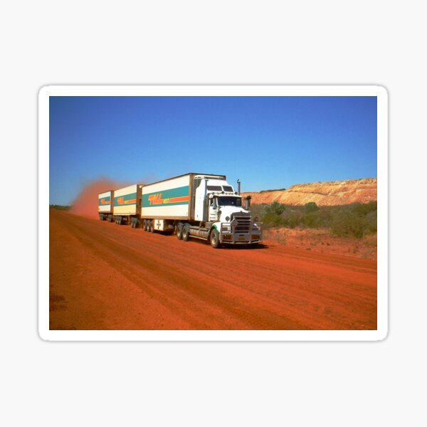 Triple Road Train Sticker