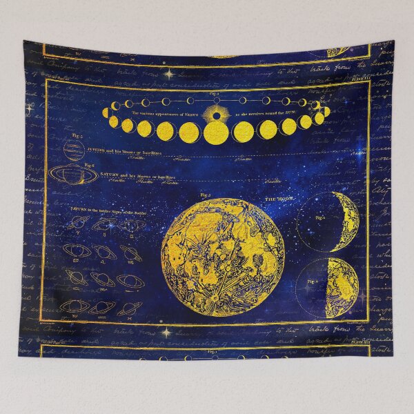 Item preview, Zodiac Astrology Jupiter Saturn Moons Sun Astronomy Chart designed and sold by WizardsWorld.