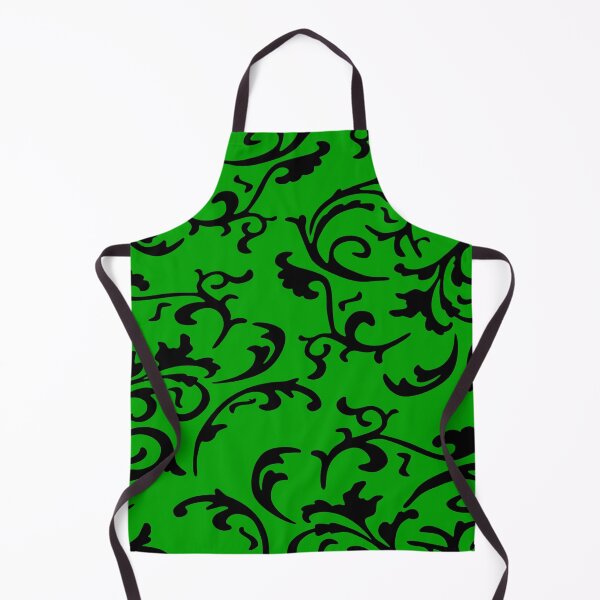 Item preview, ARABIATA 15 black green patterns Morocco Essaouira flowers leaves design arabesques scrolls decor designed and sold by dragonemma.