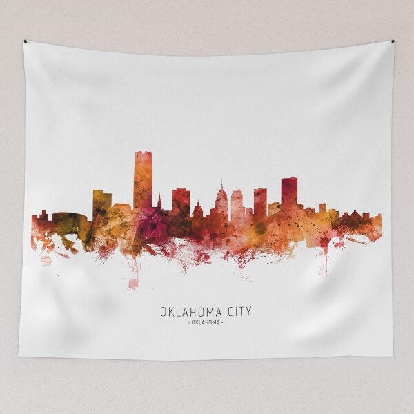 Aperçu de l'œuvre Oklahoma City Skyline créée et vendue par ArtPrints.