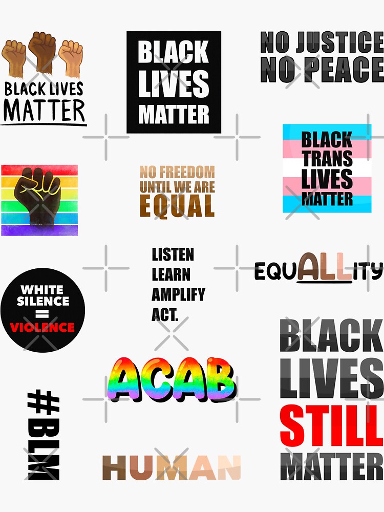Black Lives Matter Stickers by Drawingvild