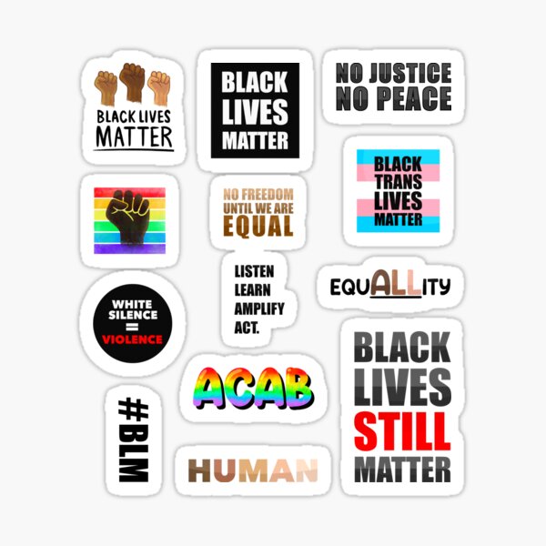 Autocollants Black Lives Matter Sticker