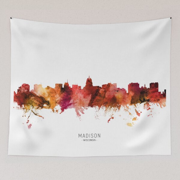 Artikelvorschau, Madison Wisconsin Skyline entworfen und verkauft von ArtPrints.