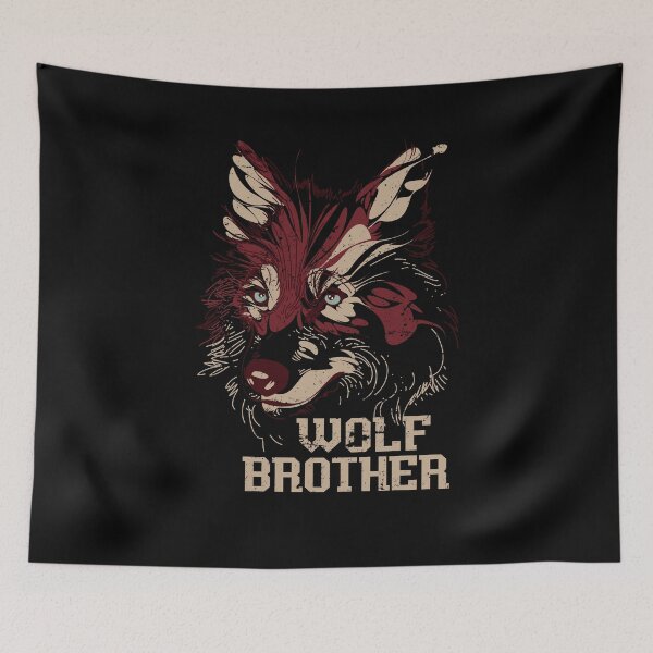 Item preview, Wolf brother wolf designed and sold by bestshirtdesign.