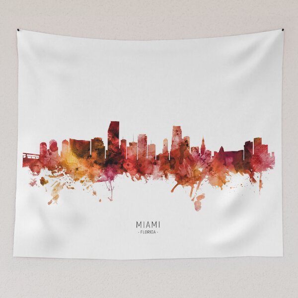 Item preview, Miami Florida Skyline designed and sold by ArtPrints.