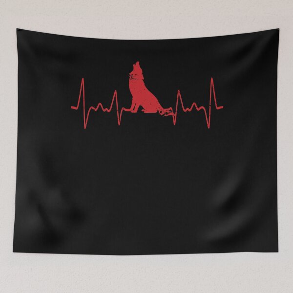 Item preview, Wolf Heartbeat Wolf designed and sold by bestshirtdesign.