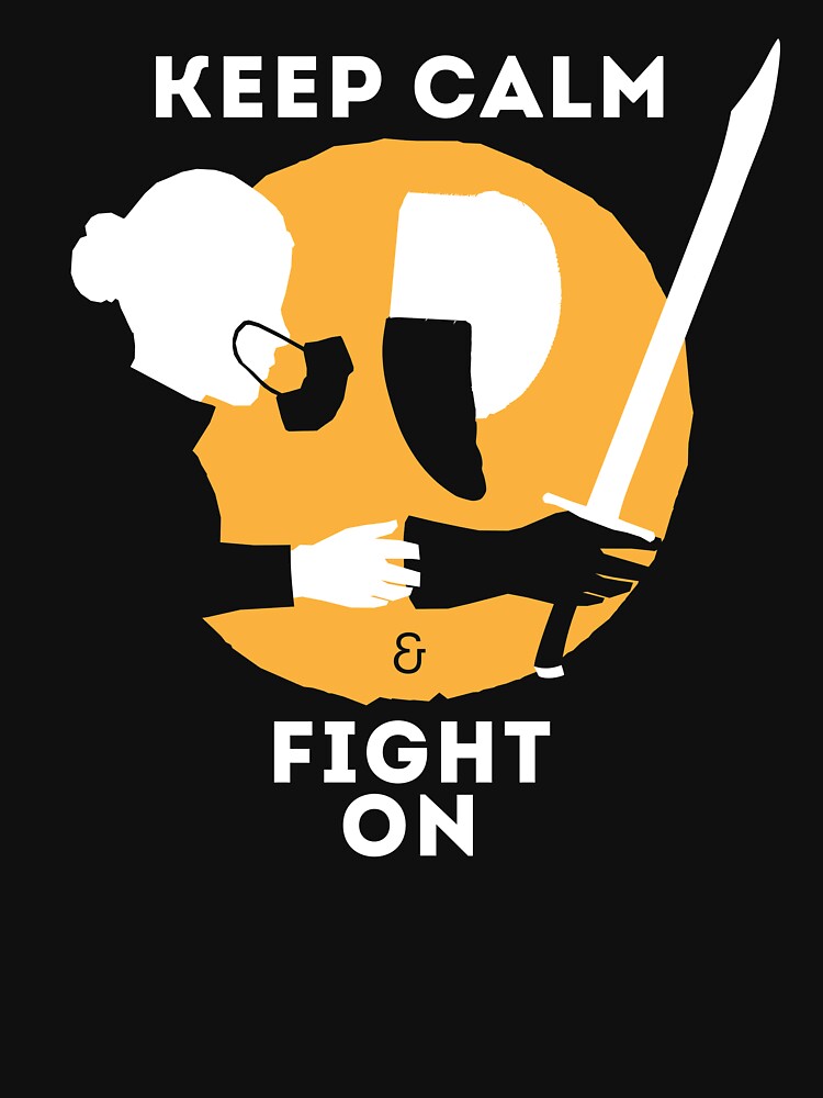 Thumbnail 7 of 7, Active T-Shirt, Keep Calm & Fight On designed and sold by ArteDoCombate.