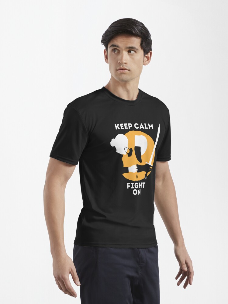 Thumbnail 3 of 7, Active T-Shirt, Keep Calm & Fight On designed and sold by ArteDoCombate.