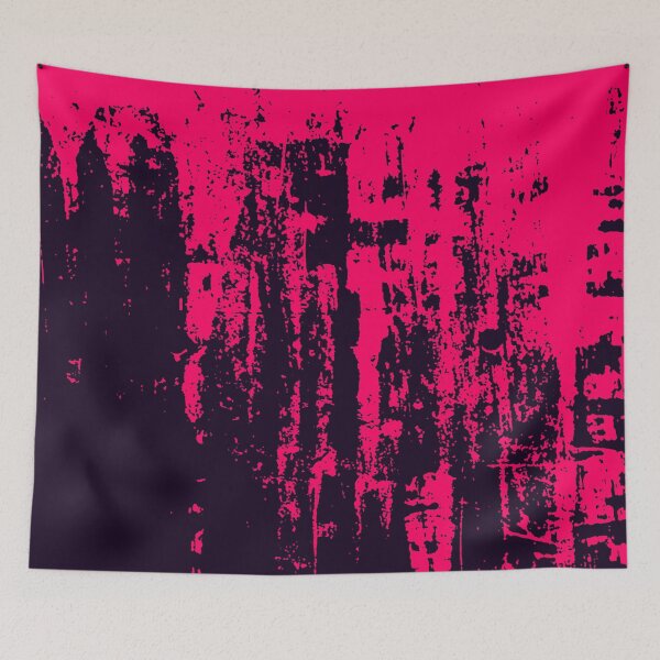 Item preview, Abstract Pink Metal Streaks Silkscreen Texture designed and sold by ClickForMore.