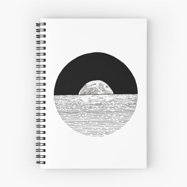 Item preview, Moon-lit Ocean Sketch designed and sold by StylishTayla.