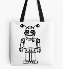 Cool funny robot toy fun Tote Bag
