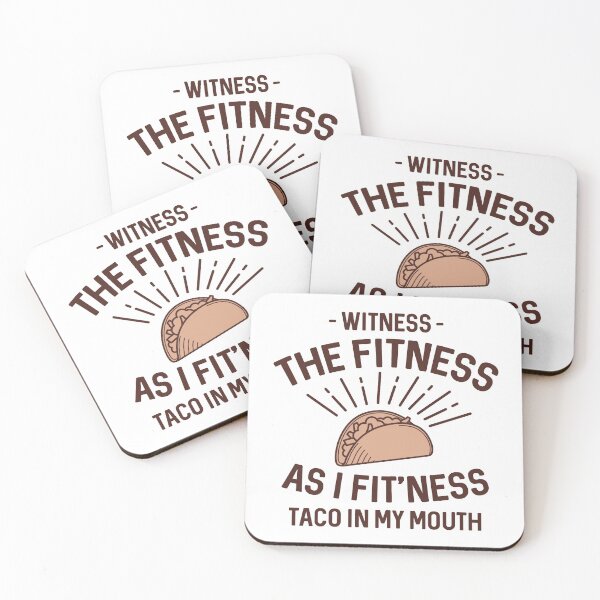 Item preview, Fitness Taco designed and sold by LuckyFoxDesigns.