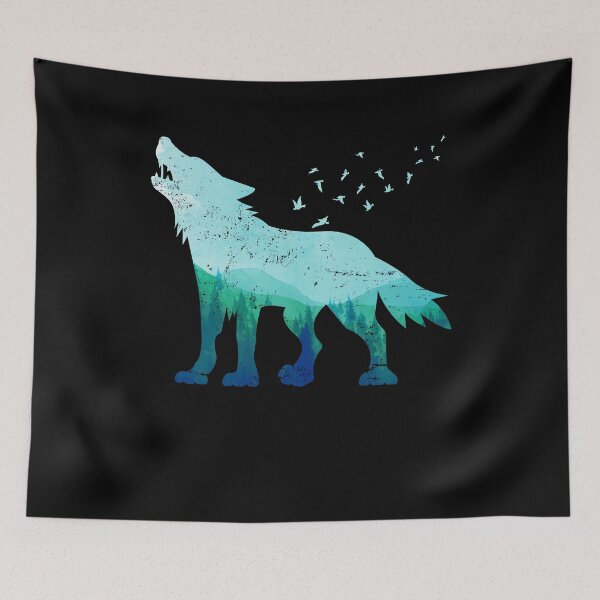 Item preview, Forest Nature Howling Wolf designed and sold by bestshirtdesign.