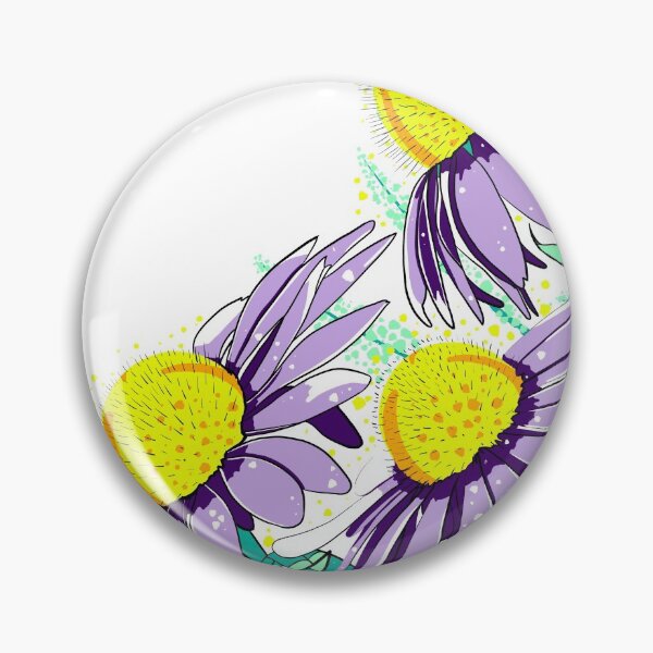 Item preview, Violet Echynacea Flowers in Menthol Green Leaves designed and sold by KlaraMacinka.